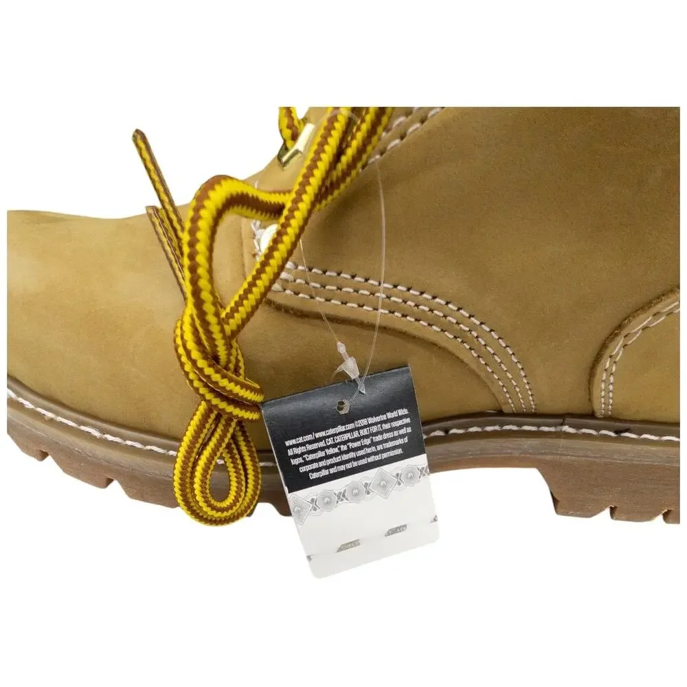 Caterpillar Second Shift Work Boots Men's Size 11 Honey Tan Soft Toe P70042